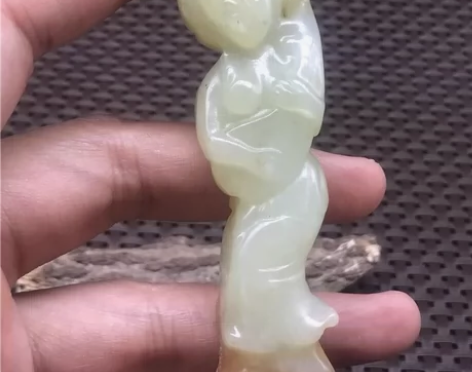 和田玉玉器把件挂件玉佩牌子美女颈饰玉雕玉壁...