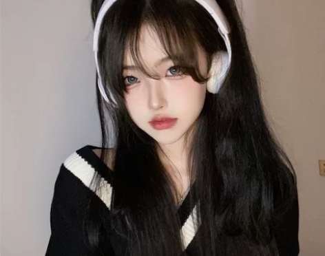 电竞少女小型复古头戴式耳机无线蓝牙高颜值运...