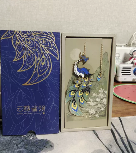 王者荣耀 手办 云霓雀翎书签 买手办赠送的...