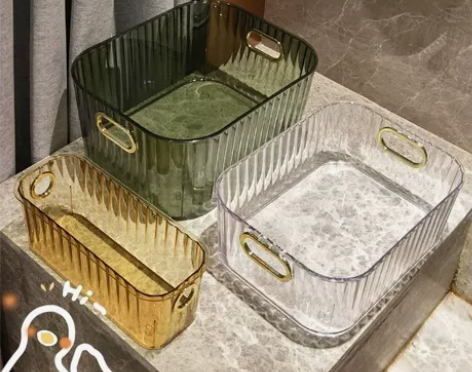 【破损包赔】轻奢桌面化妆品收纳盒透明亚克力...