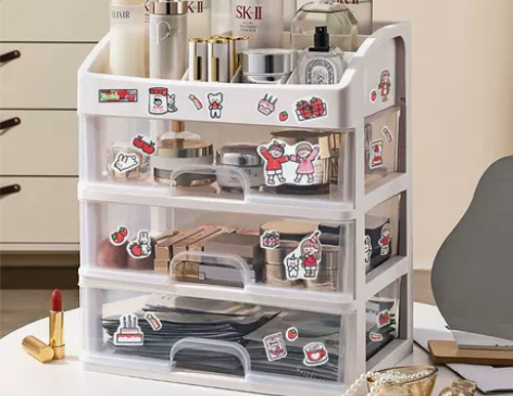 【李佳琦直播间】星优透明化妆品收纳盒桌面抽...