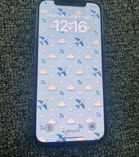 女生自用iPhone苹果12 128G外观...