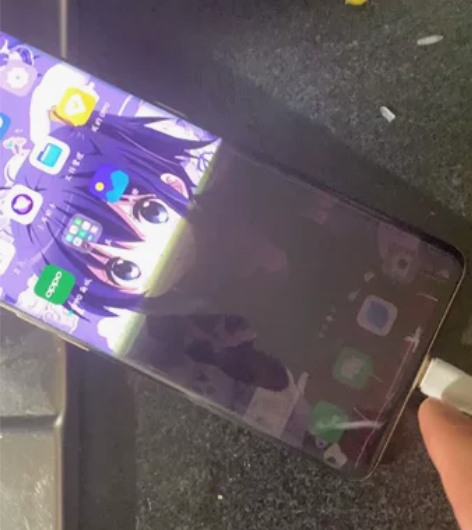 屏幕下半有时好有时闪，oppo findx...