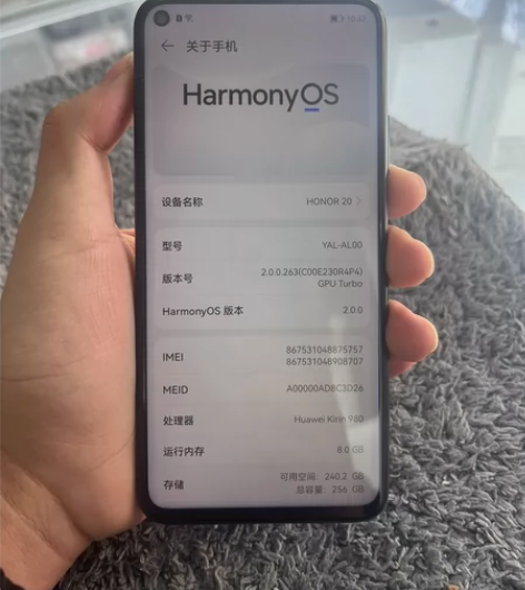 荣耀20 8256g 使用痕迹 成色如图 ...