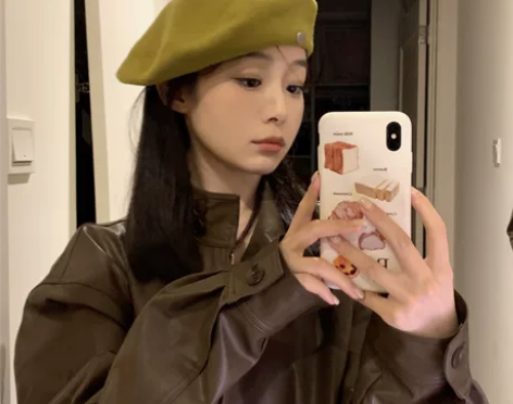 高品质羊毛呢贝雷帽女秋冬百搭气质复古画家帽...