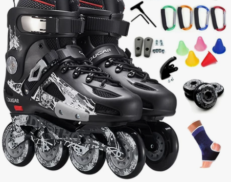 美洲狮溜冰鞋成人直排轮滑鞋成年旱冰鞋专业平...