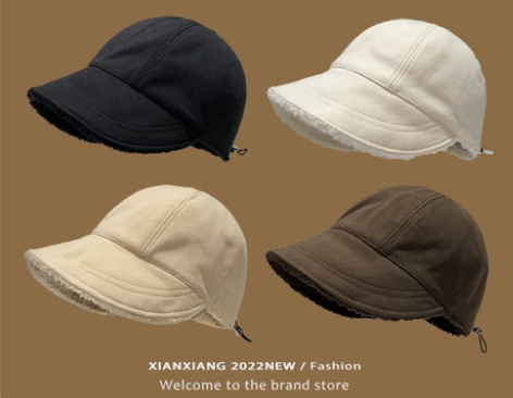 【狂欢价】赵露思同款帽子女秋冬显脸小羊羔毛...