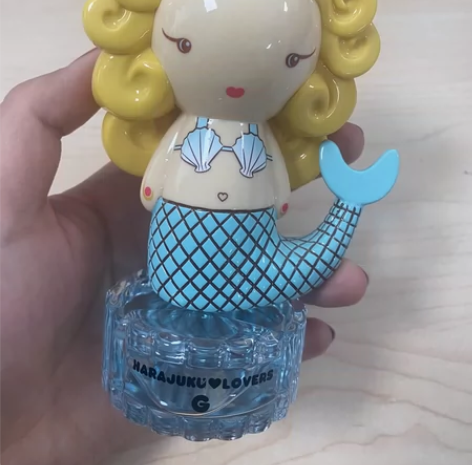原宿娃娃美人鱼特别款绝版香水30ml，平时...