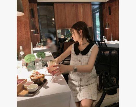 AHY 小香风甜美连衣裙女夏2022新款高...