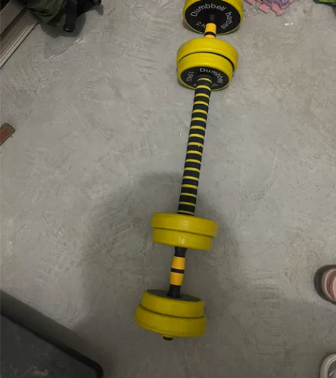 铁哑铃杠铃男士健身家用健身器材可调节套装组...