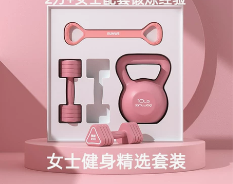 哑铃女士家用健身器材组合套装练臀腿壶铃瘦手...
