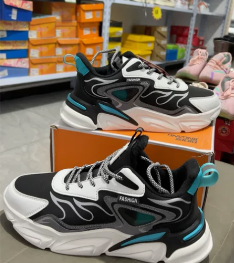 男鞋秋冬季新款加绒二棉舒适运动休闲跑步老爹...