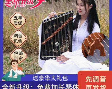 99新圣玲珑 古筝练指器琴码版21弦专业手...