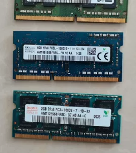 3条三星、海力士笔记本内存DDR3、DDR...