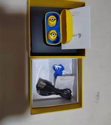edifier漫步者w3小黄人蓝牙耳机 可...