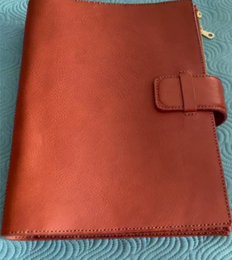 mbox红棕色对贴 A4手帐本 蓝山手制 ...