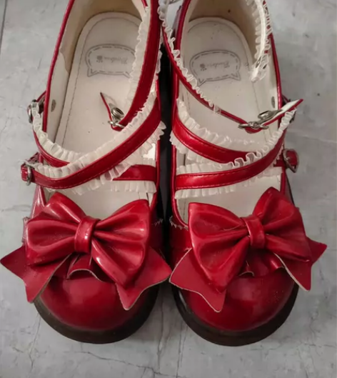 原创正品lolita洛丽塔大头娃娃鞋日系厚...