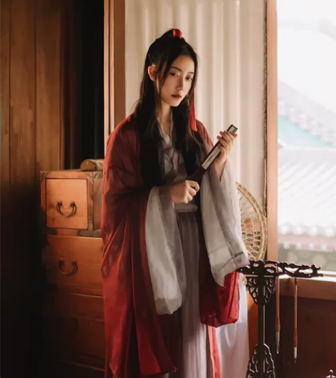 红颜汉服女仙气飘逸古风中国风超仙魏晋齐腰襦...