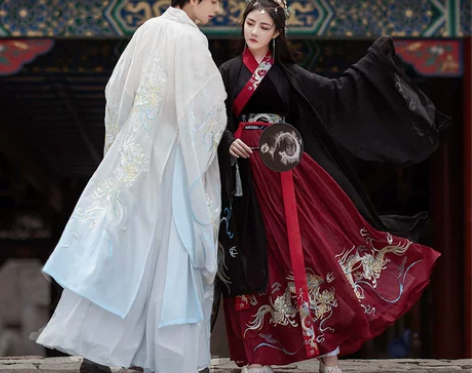 【告白价】如梦霓裳辰龙生肖汉服女重工刺绣花大袖衫龙纹中国风单...