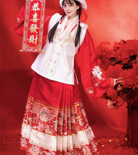 【萌虎】如梦霓裳拜年汉服马面裙 仅下裙，x...