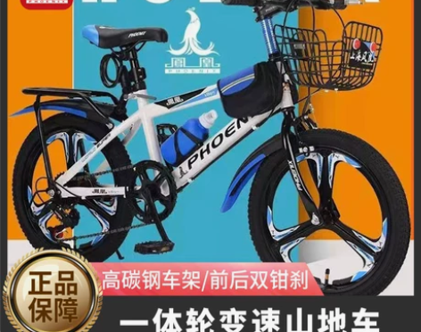 【狂欢价】凤凰儿童自行车山地车男孩女孩中大...