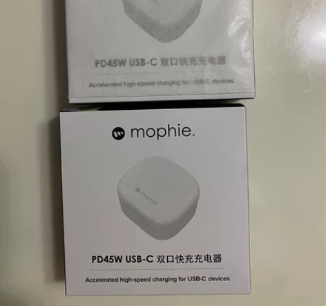 45w双口快充 mophie 可以同时电脑...