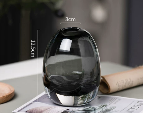 琉璃花瓶摆件现代简约客厅软装插花轻奢玄关样...