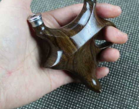 黑檀木吞天雀快压免绑弹弓成人扁皮指环弓青少...
