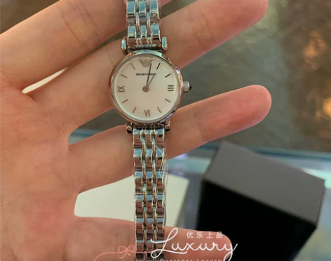 Armani阿玛尼手表女白月光小巧防水女士...