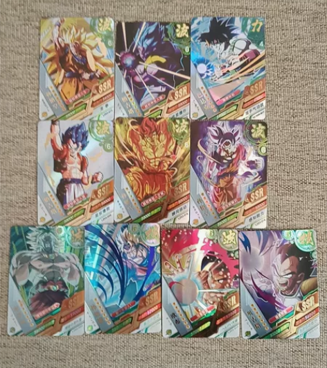 小恐龙七龙珠卡片 全新ssr sr r闪卡...