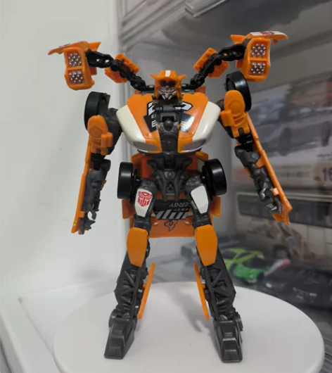 孩之宝变形金刚D级路霸带联动武器，有书无盒...