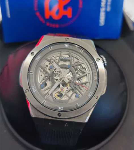 雷诺双子星雷诺表镂空机械表男全自动纯机械手...