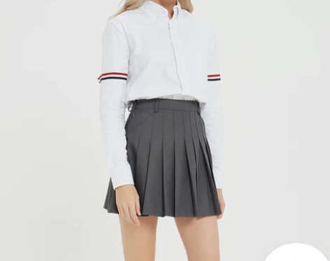 tbaachic韩版tb百褶裙短裙女高腰a...