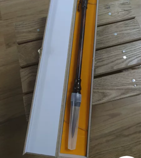 大红酸枝毛笔一支!!笔锋狼毫!!细节见图!...