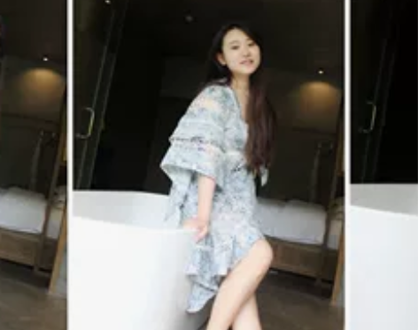 [转卖]淡雅湖水纹印花重工拼接镂空蕾丝花边...