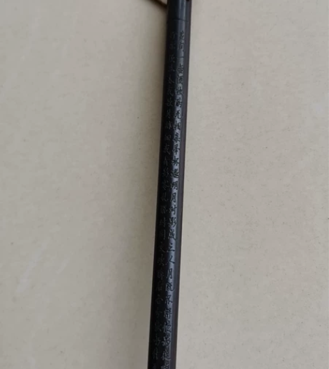 老红木狼毫老毛笔!杆子长21.8厘米,毛长...