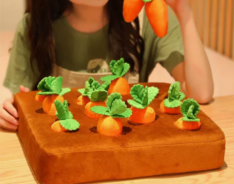 宝宝益智早教玩具拔萝卜游戏蒙氏教具儿童 感...