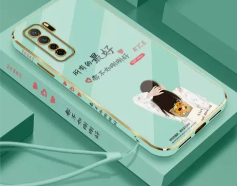 适用华为cdl一an50电镀cnd手机壳