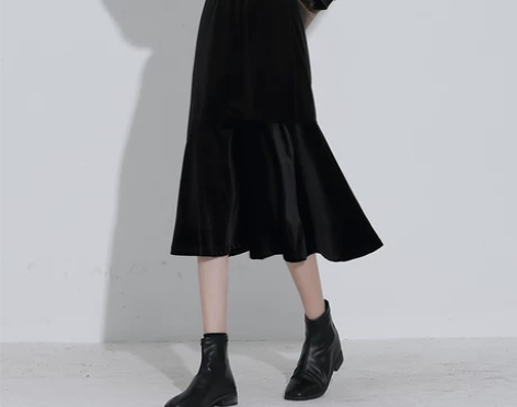 【狂欢价】金丝绒鱼尾裙半身裙女秋冬2021...