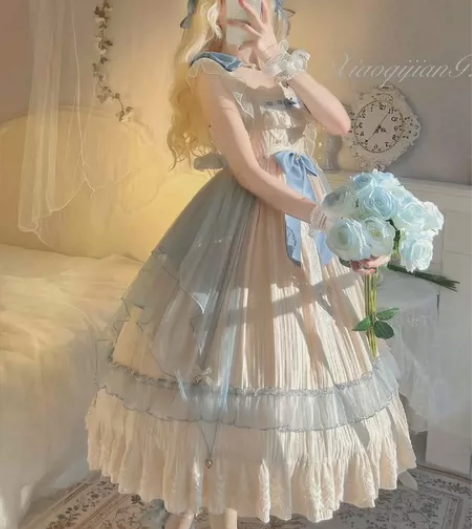 可换，赫柏之泪Lolita cla系渐变纱...