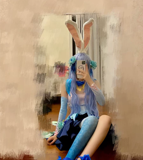 穿过一次拍照几乎全新大全套花间舞 图片上的...