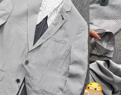 一线男装撤柜尾货 春夏季薄款男士修身条纹西...