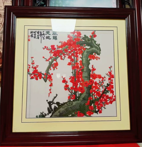 全新精品绒布画 一直收藏全新未使用，很大气...