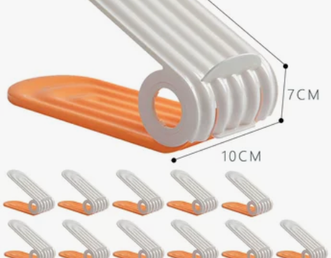 省空间鞋子收纳神器鞋盒透明鞋柜分层隔板收纳...