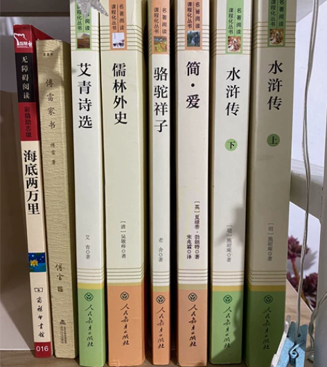 《水浒传》《简爱》《骆驼祥子》 书籍九成新...