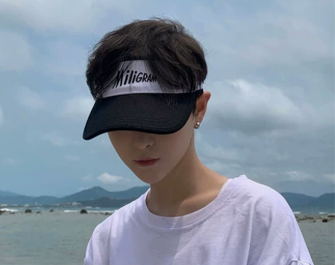 空顶帽男防晒神器夏季遮阳帽男士无顶太阳帽潮...