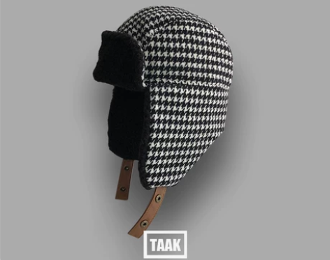 帽子女冬天复古千鸟格羊羔绒雷锋帽保暖飞行员...