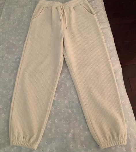 大码女装秋冬雪尼尔加绒休闲裤，腰围80-9...