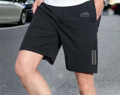 夏季短裤男韩版百搭印花薄款大码宽松大裤衩男...