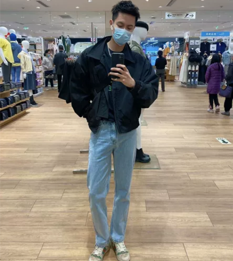 比较好搭的一条牛仔裤。适合180左右男生 ...